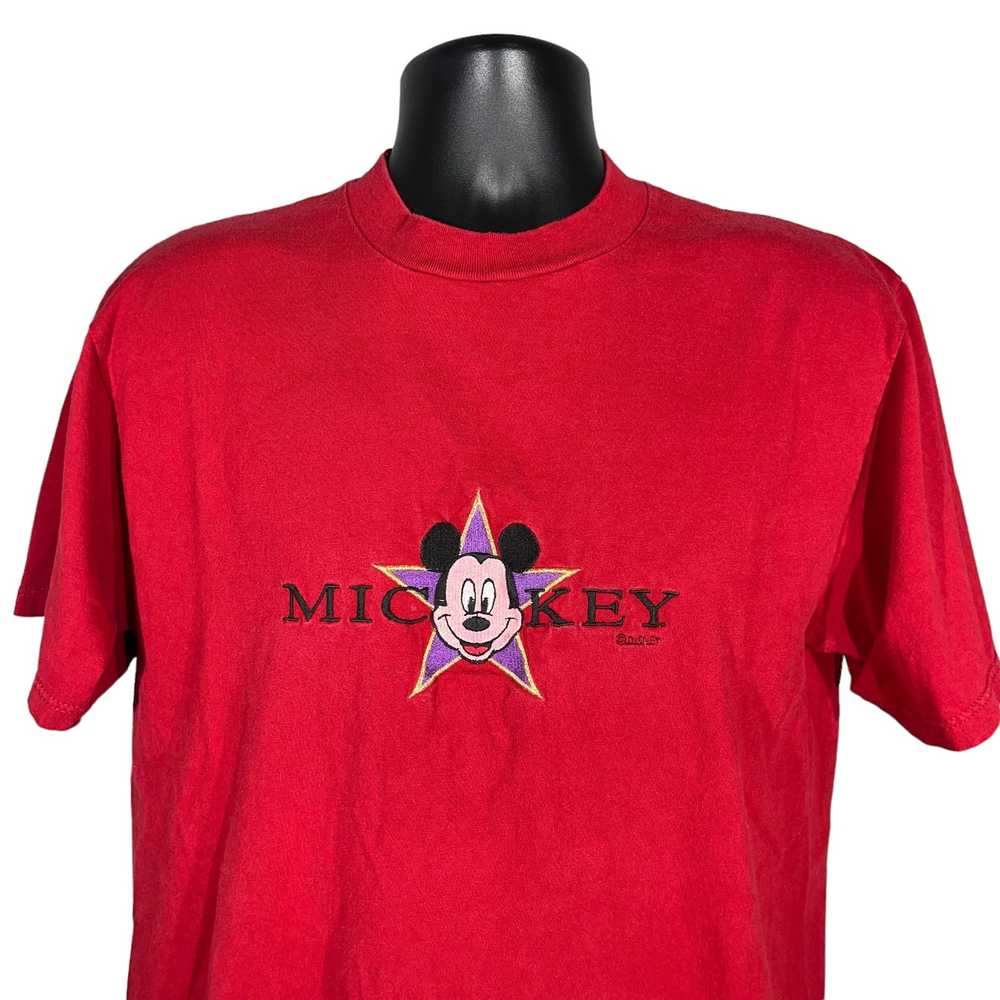 Vintage Mickey Mouse Star Tee 90s - image 2