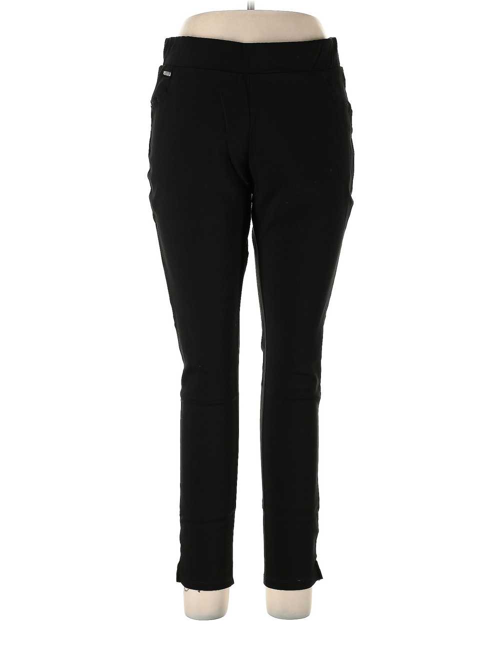 Adrienne Vittadini Women Black Casual Pants L - image 1