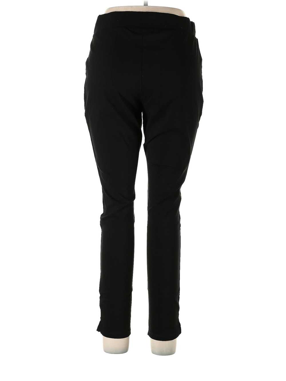 Adrienne Vittadini Women Black Casual Pants L - image 2