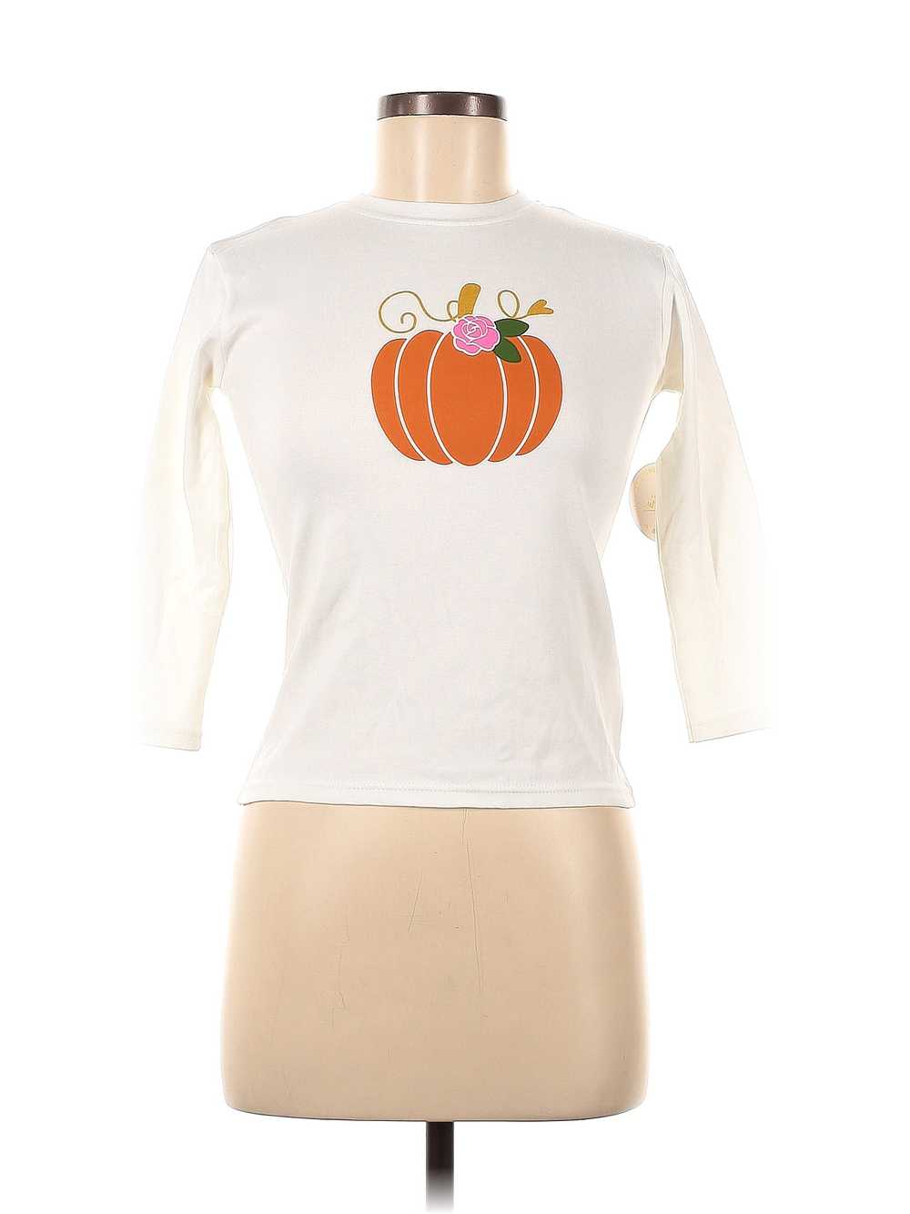 Wink Women Ivory Long Sleeve T-Shirt 7 - image 1