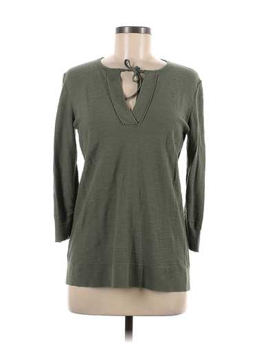 Ann Taylor LOFT Outlet Women Green Long Sleeve To… - image 1