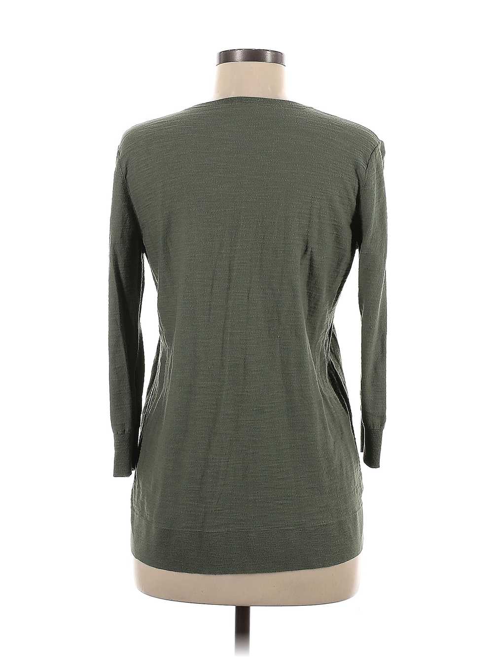 Ann Taylor LOFT Outlet Women Green Long Sleeve To… - image 2