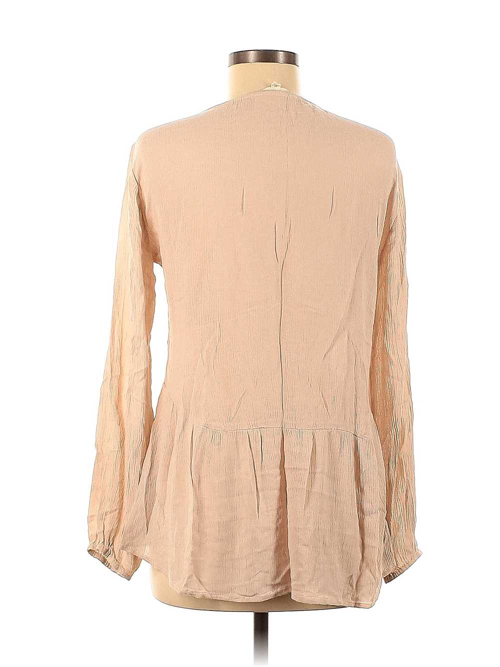 Sim & Sam Women Brown Long Sleeve Blouse M - image 2