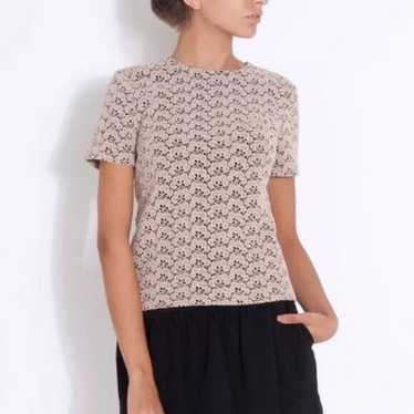 Diane von Furstenberg Cream & Black Acorn Lace Ci… - image 1