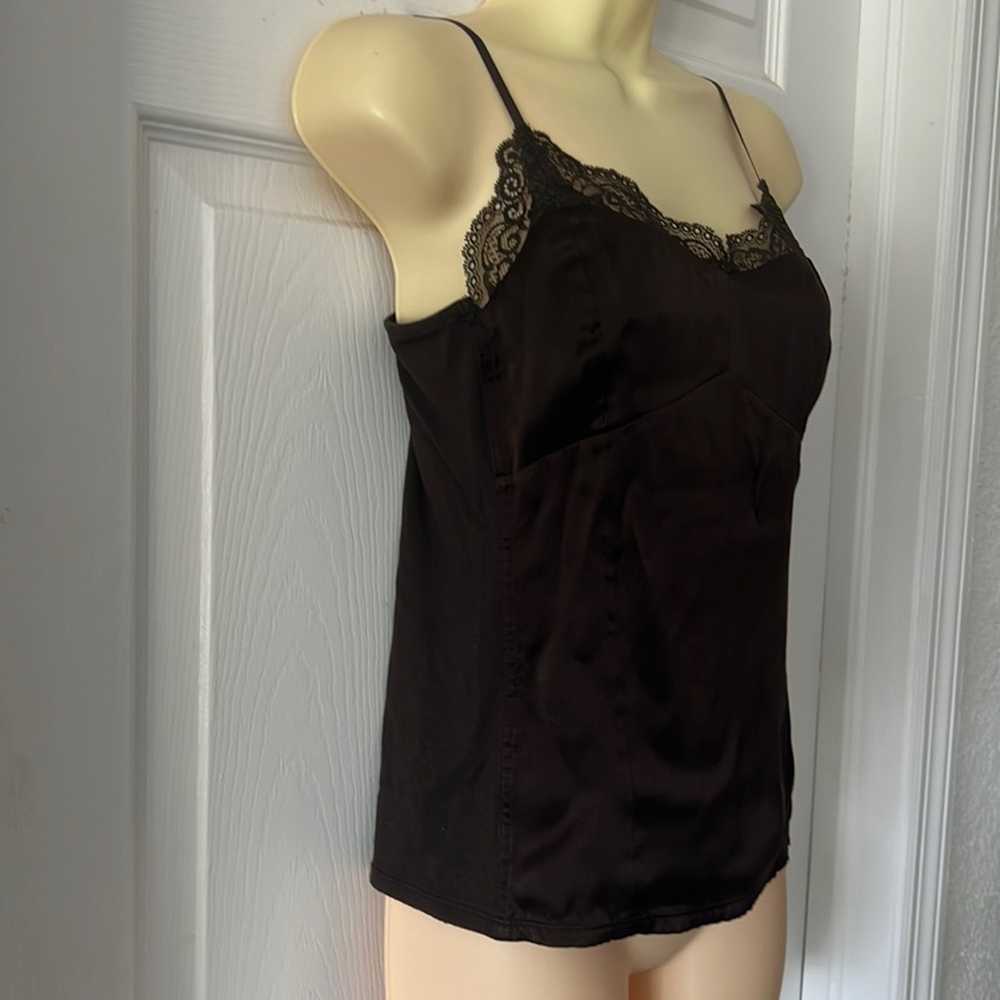 Ann Taylor Petite Brown Silk/Knit Camisole Blouse… - image 2