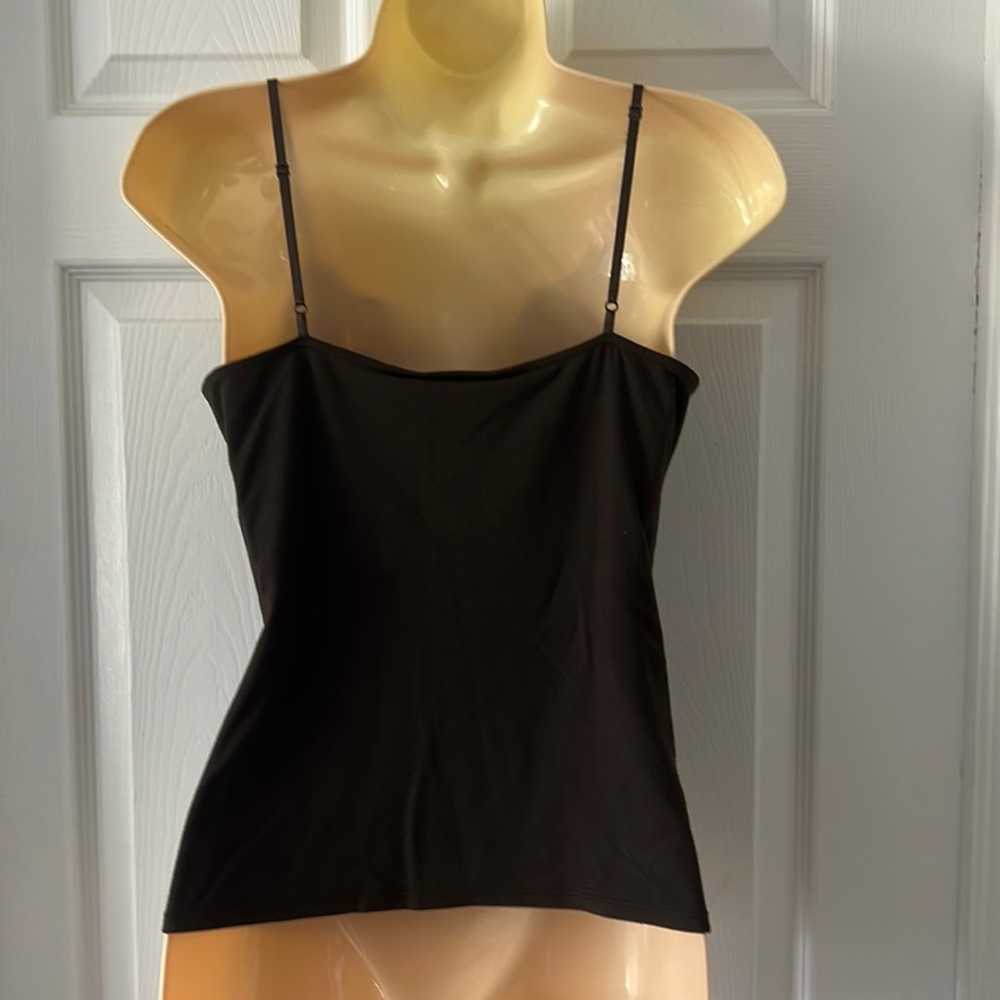 Ann Taylor Petite Brown Silk/Knit Camisole Blouse… - image 3