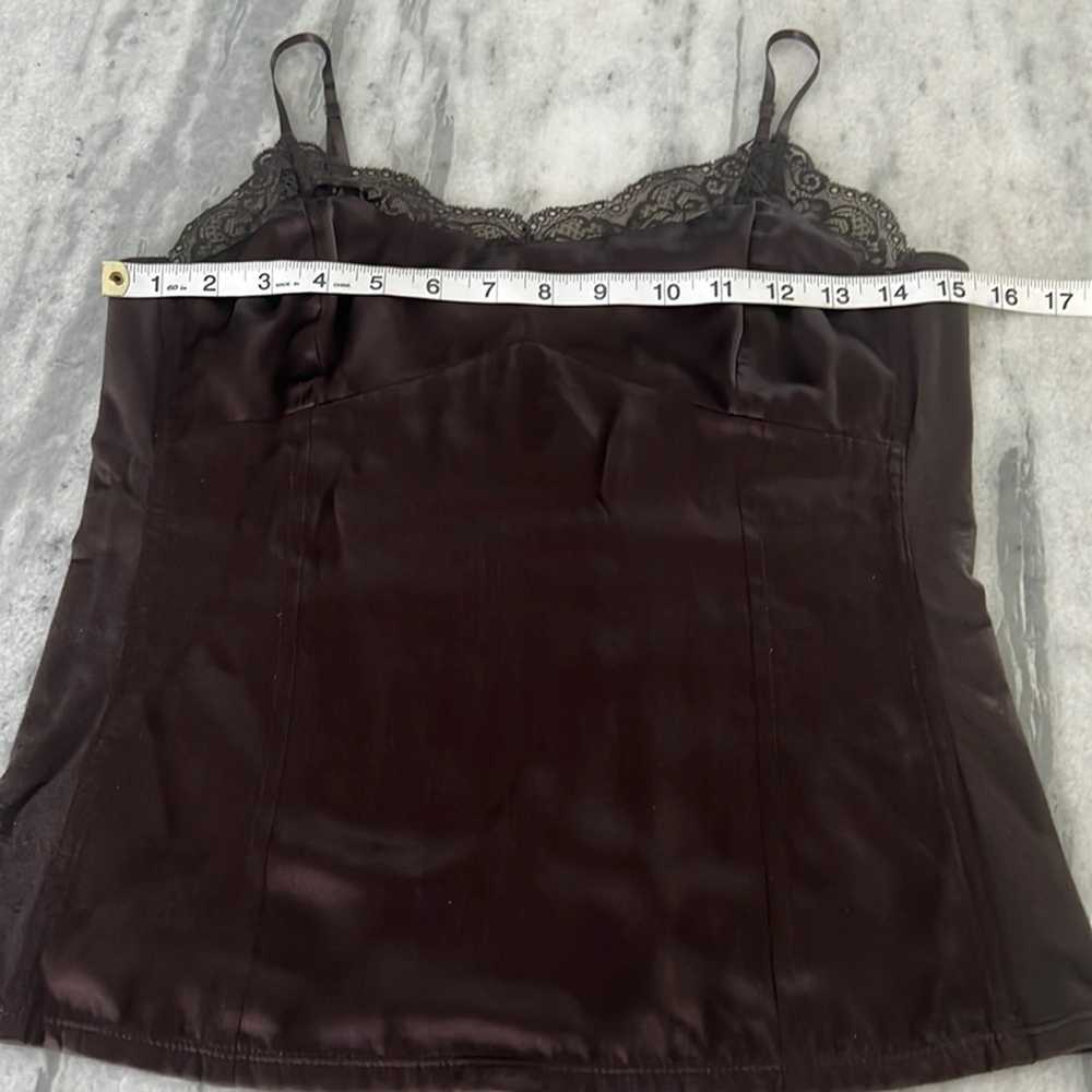 Ann Taylor Petite Brown Silk/Knit Camisole Blouse… - image 5