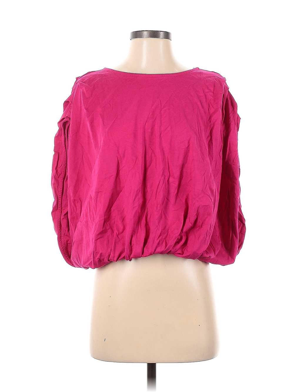 Zara Women Pink Short Sleeve Blouse S - image 1