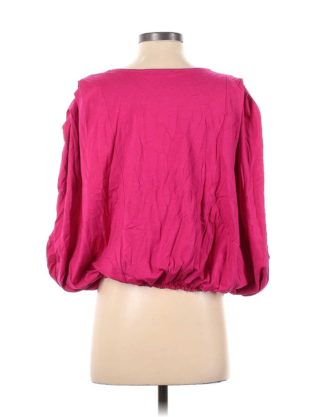 Zara Women Pink Short Sleeve Blouse S - image 2