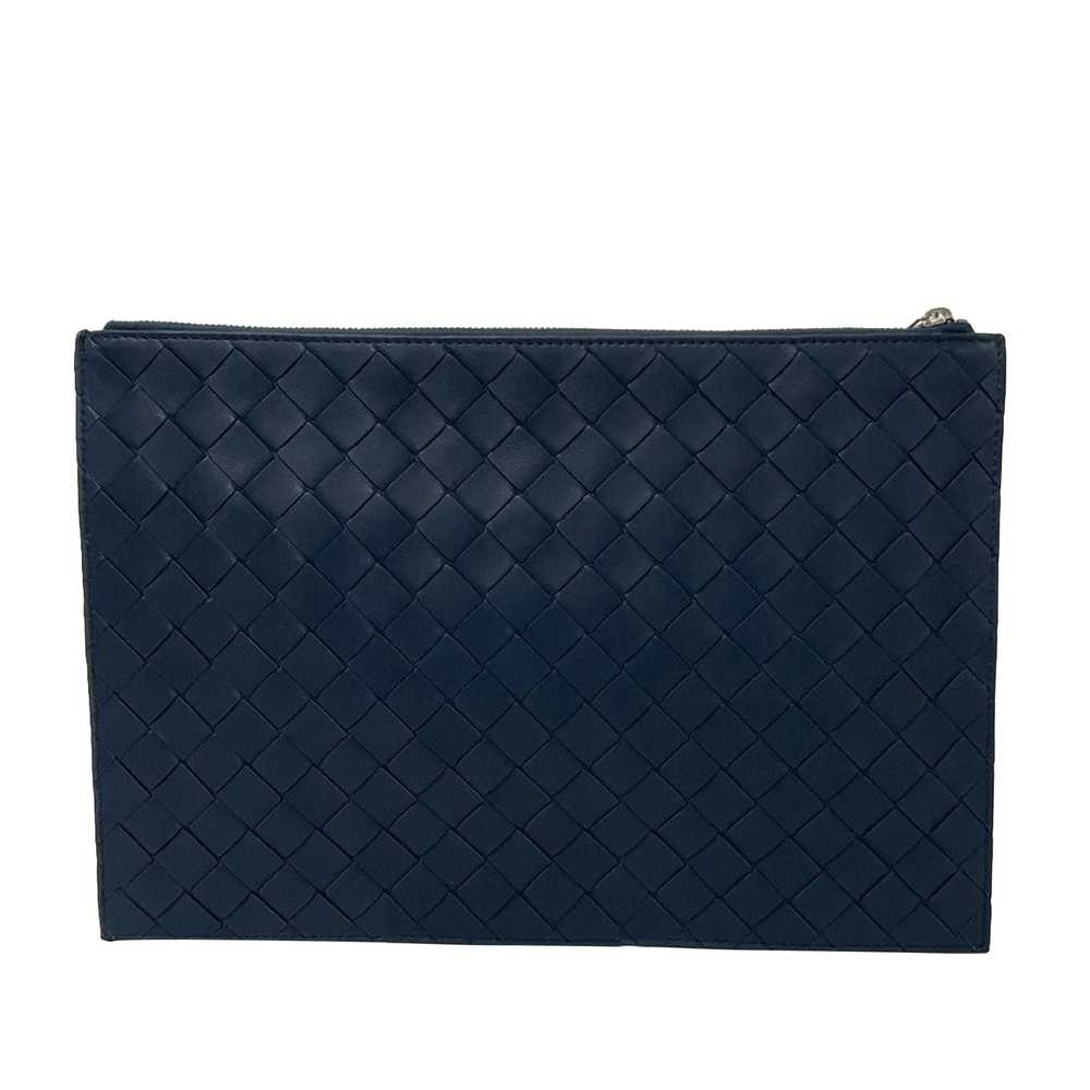 Blue Bottega Veneta Intrecciato Clutch - image 4