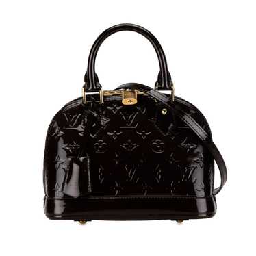 Black Louis Vuitton Monogram Vernis Alma BB Satche