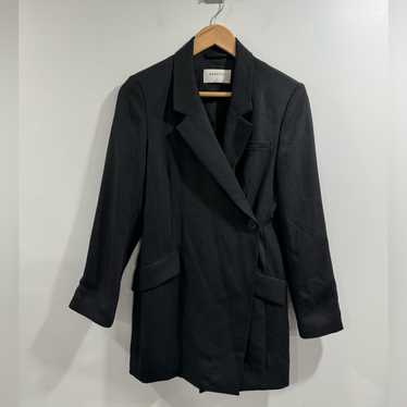 Aritzia Babaton Women Blazer Wrap Dress Black Siz… - image 1