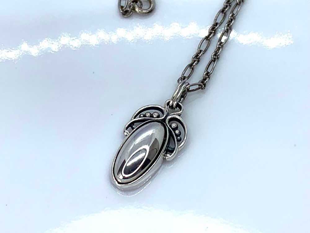 Georg Jensen Silver Years Necklace 2005 Pendant C… - image 2