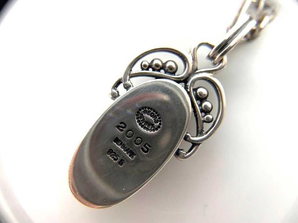 Georg Jensen Silver Years Necklace 2005 Pendant C… - image 7