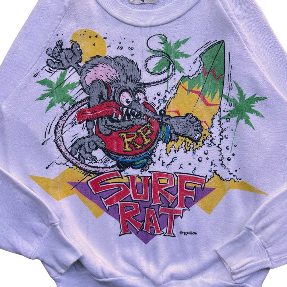 80s Rat Fink kids sweatshirt surf rat - image 2