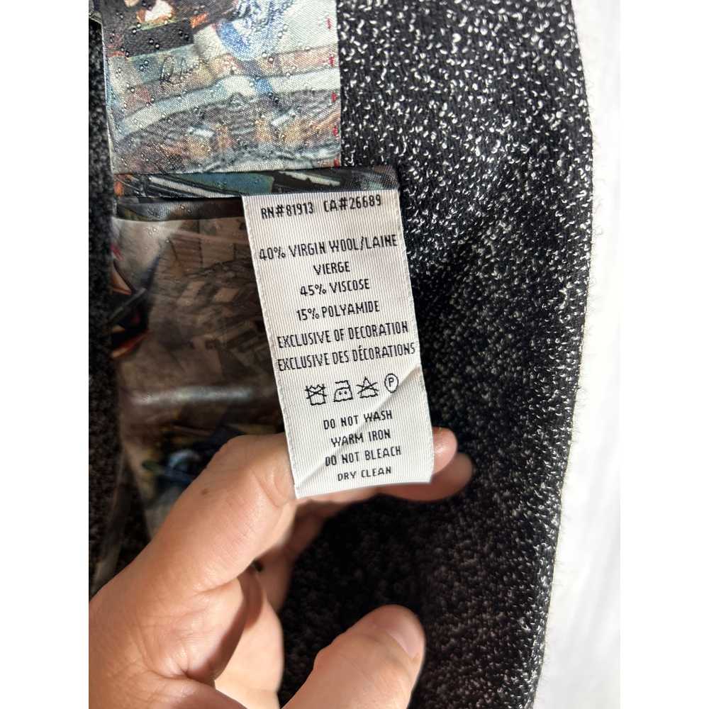 Robert Graham Sport Coat 42 Gray Speckled Wool Bl… - image 12