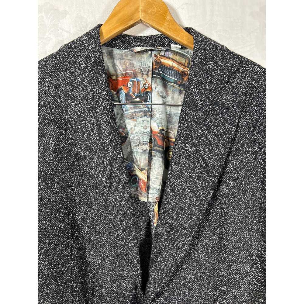 Robert Graham Sport Coat 42 Gray Speckled Wool Bl… - image 7