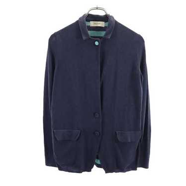 Paul Smith Knit Cardigan M Navy Back Border Ladie… - image 1