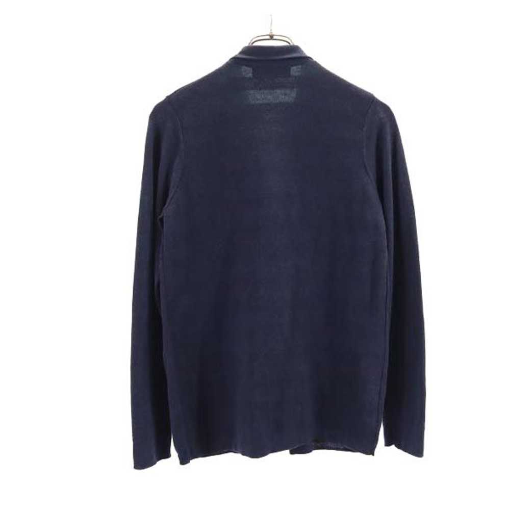 Paul Smith Knit Cardigan M Navy Back Border Ladie… - image 2