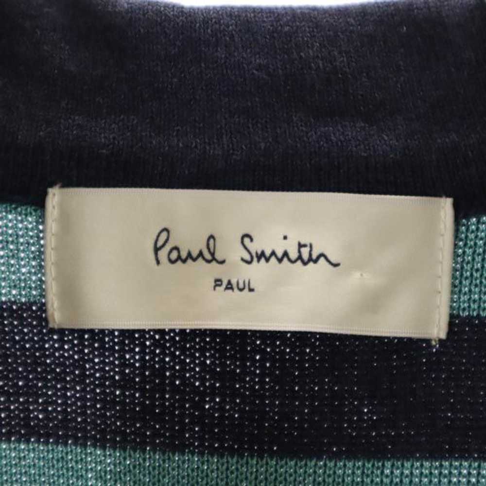 Paul Smith Knit Cardigan M Navy Back Border Ladie… - image 6