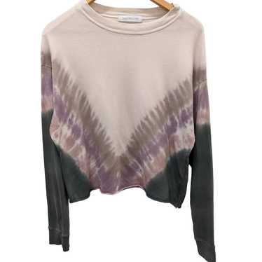 Daydreamer Tie Dye Long Sleeve Crop Tee in Dusty … - image 1