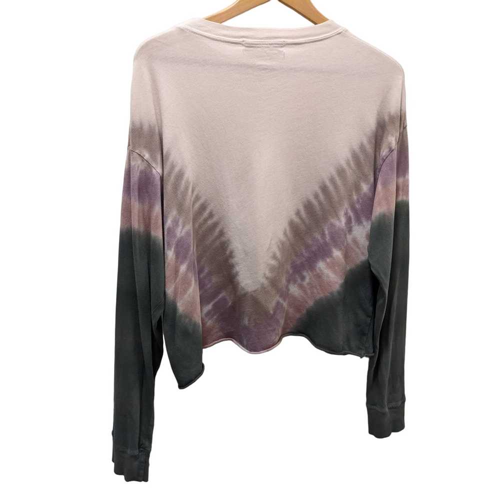 Daydreamer Tie Dye Long Sleeve Crop Tee in Dusty … - image 2