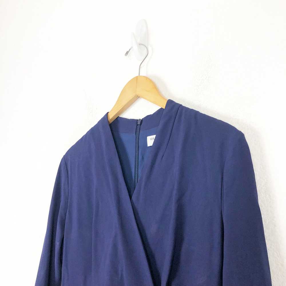 MM Lafleur Niko Dress Size 6 Blue Faux Wrap 3/4th… - image 6