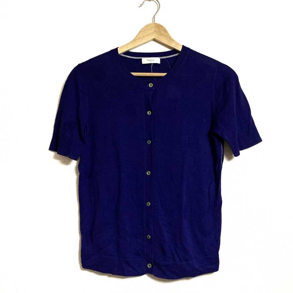 Paulsmith Cardigan Short Sleeve/Dot Pattern Purple - image 1