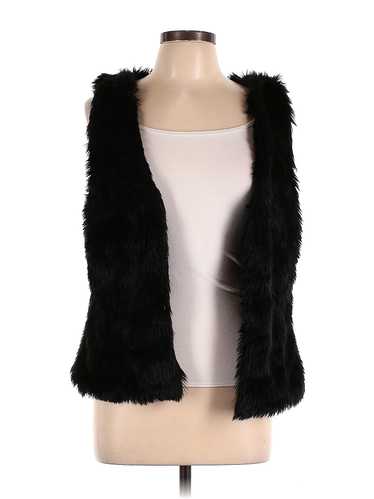 Love Tree Women Black Faux Fur Vest L - image 1