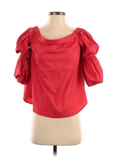 Banana Republic Women Red Short Sleeve Blouse S - image 1