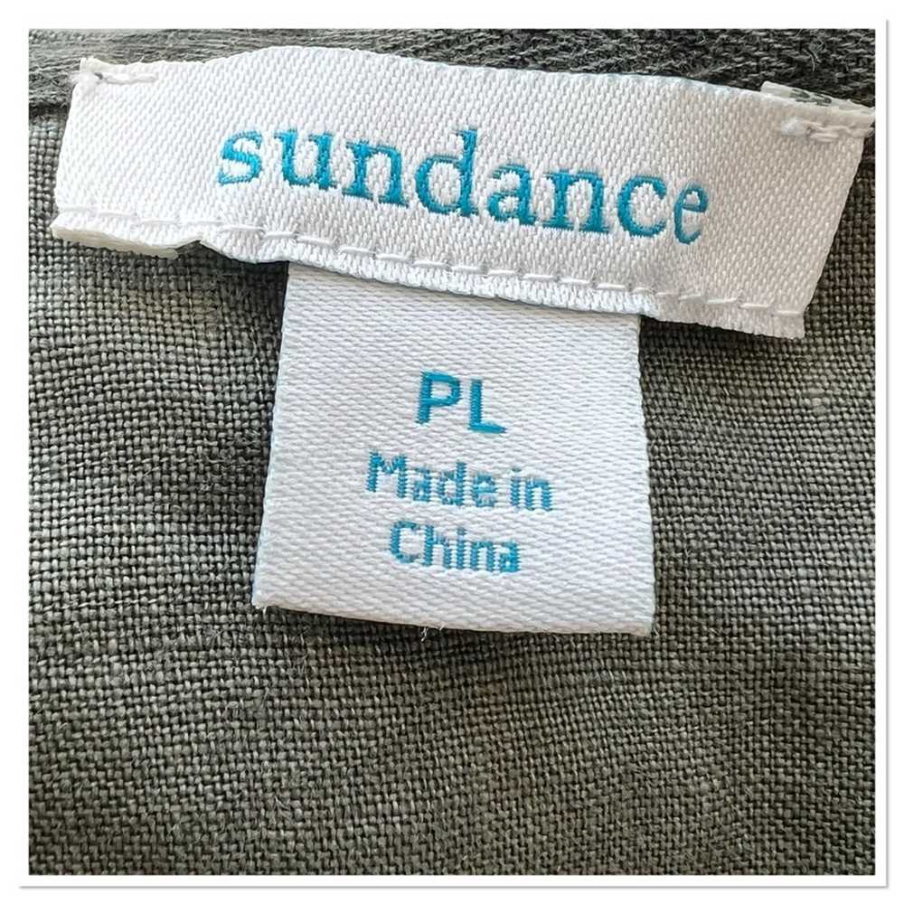 Sundance 100% Linen Eyelet Grace Hooded Jacket Zi… - image 8