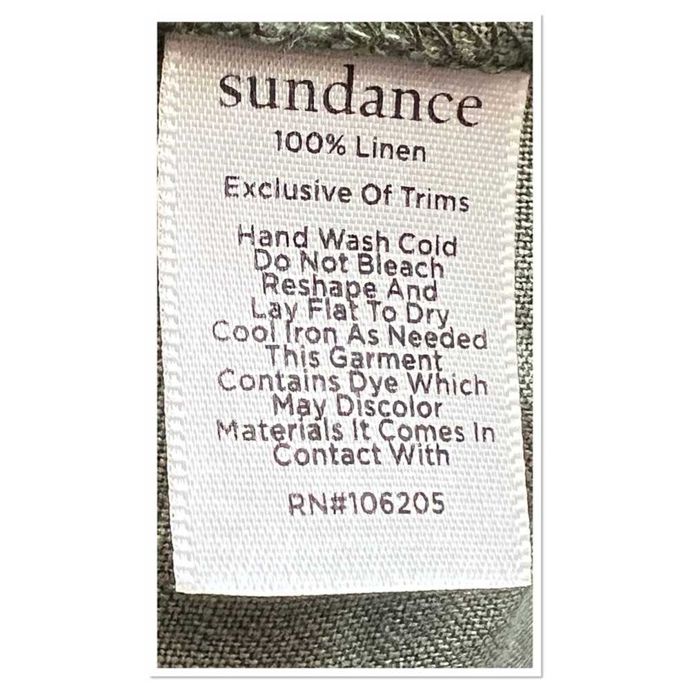 Sundance 100% Linen Eyelet Grace Hooded Jacket Zi… - image 9