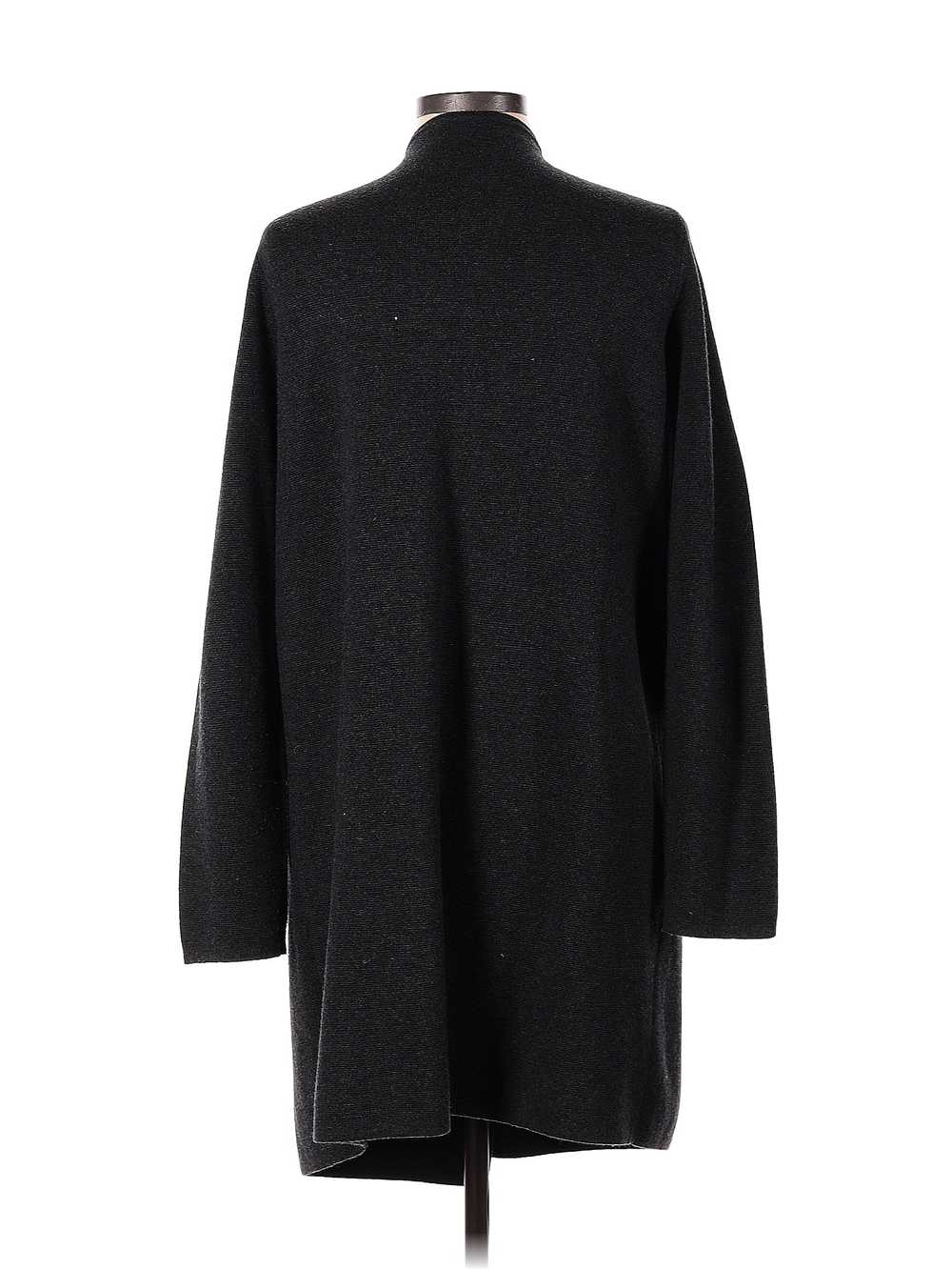 J.Crew Women Black Coat L - image 2