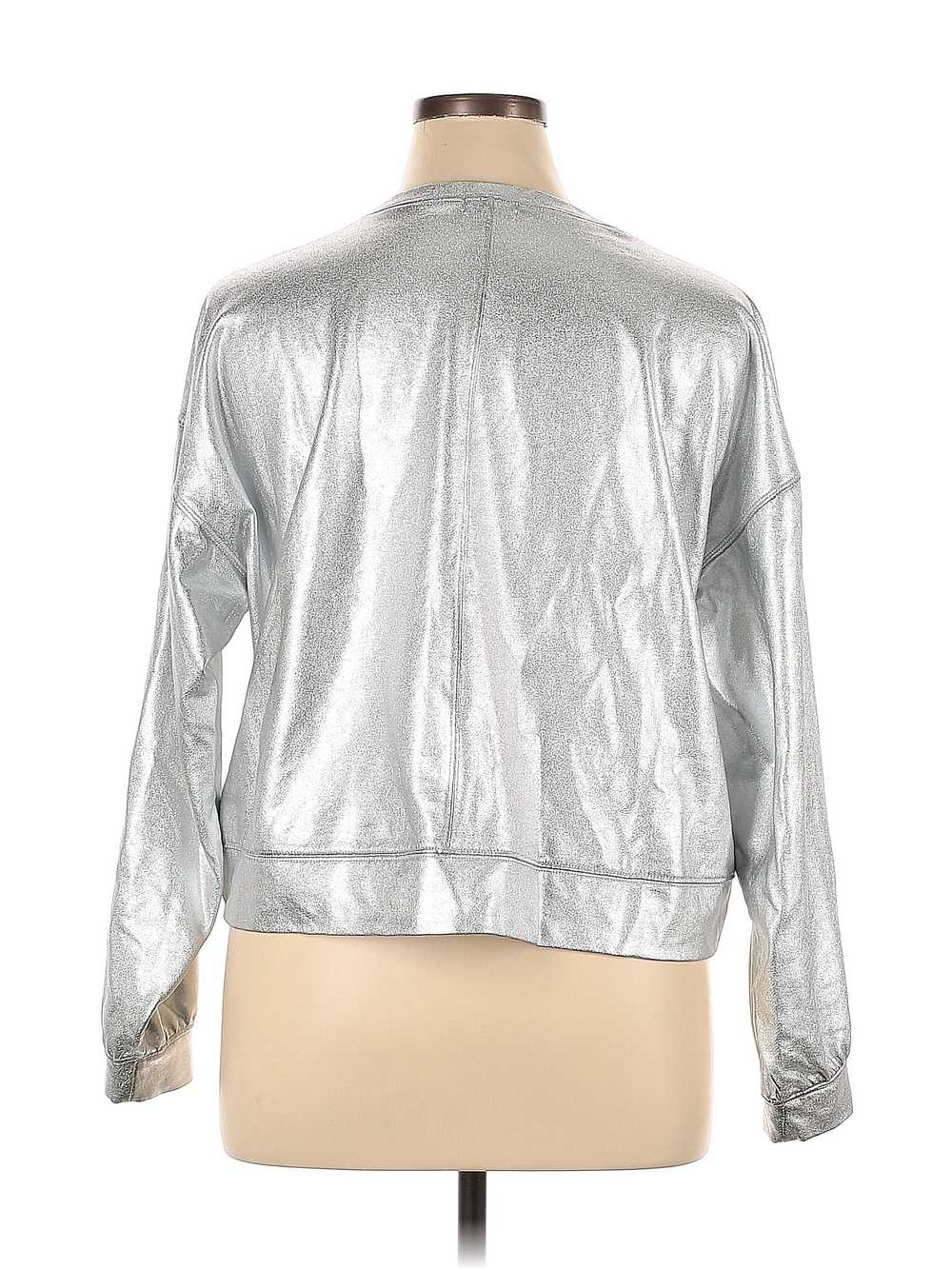 Pilcro Women Silver Pullover Sweater XL Petites - image 2