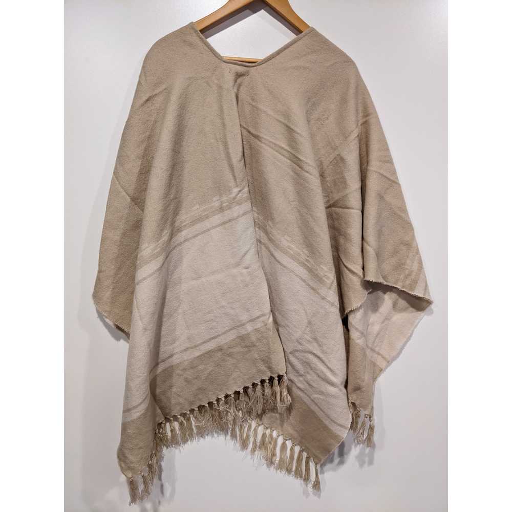 Merona Poncho Neutral Fringe - image 2