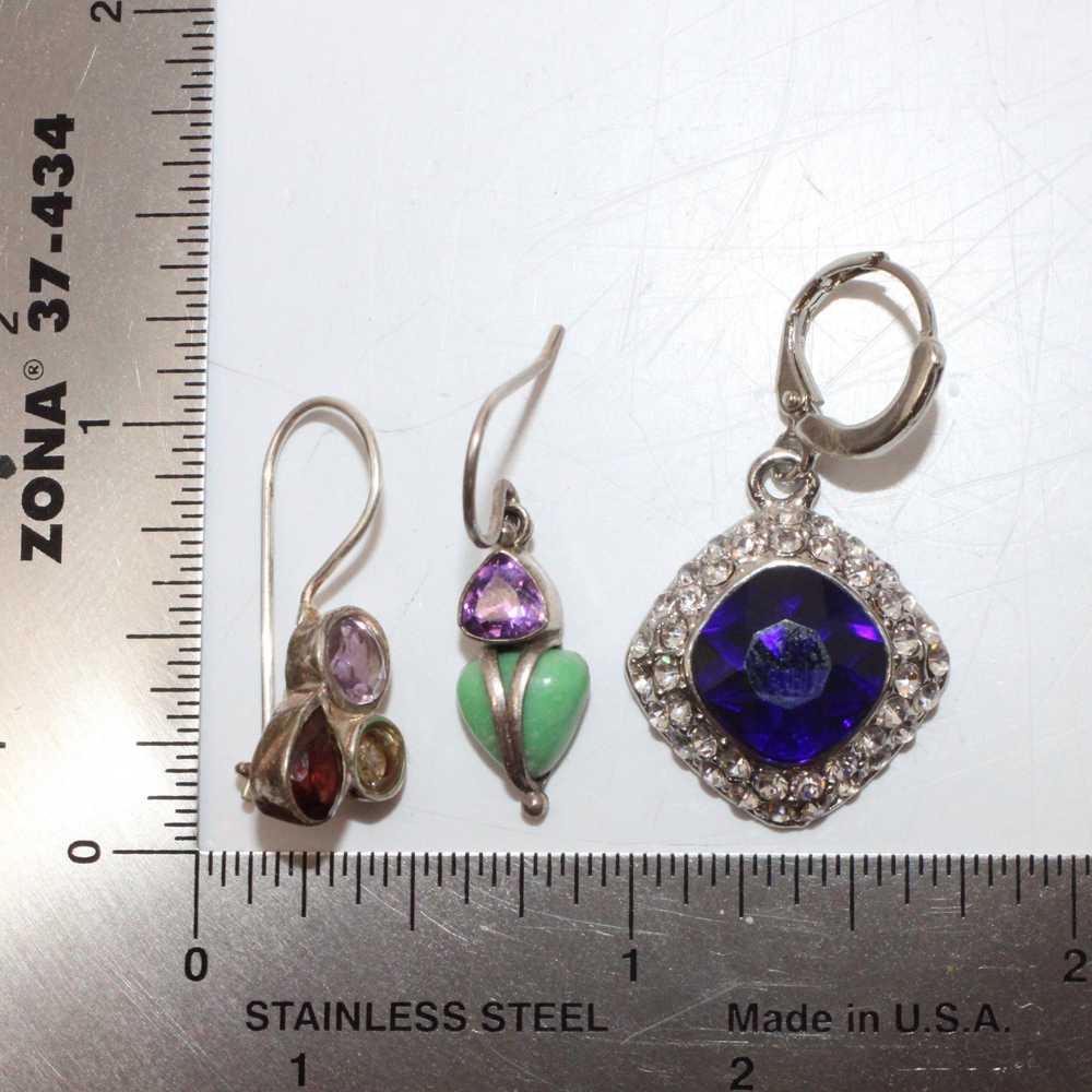 Bundle of 3 Sterling Silver Earrings - image 6