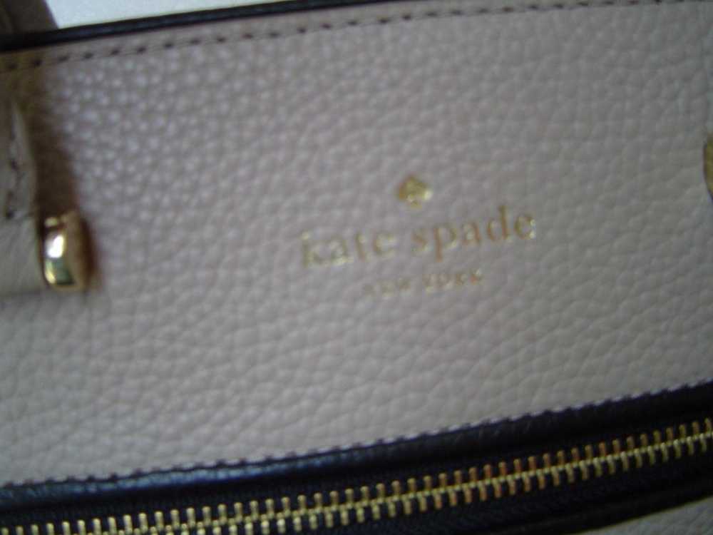 AUTHENTIC KATE SPADE TAUPE PEBBLE LEATHER TOTE VGC - image 7