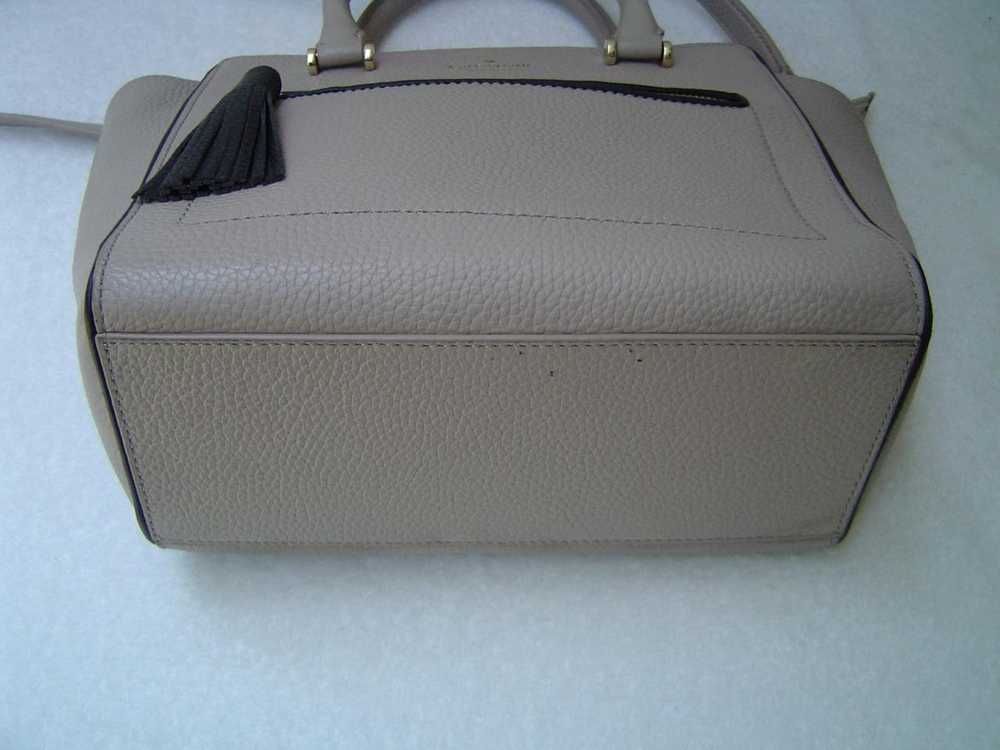 AUTHENTIC KATE SPADE TAUPE PEBBLE LEATHER TOTE VGC - image 9