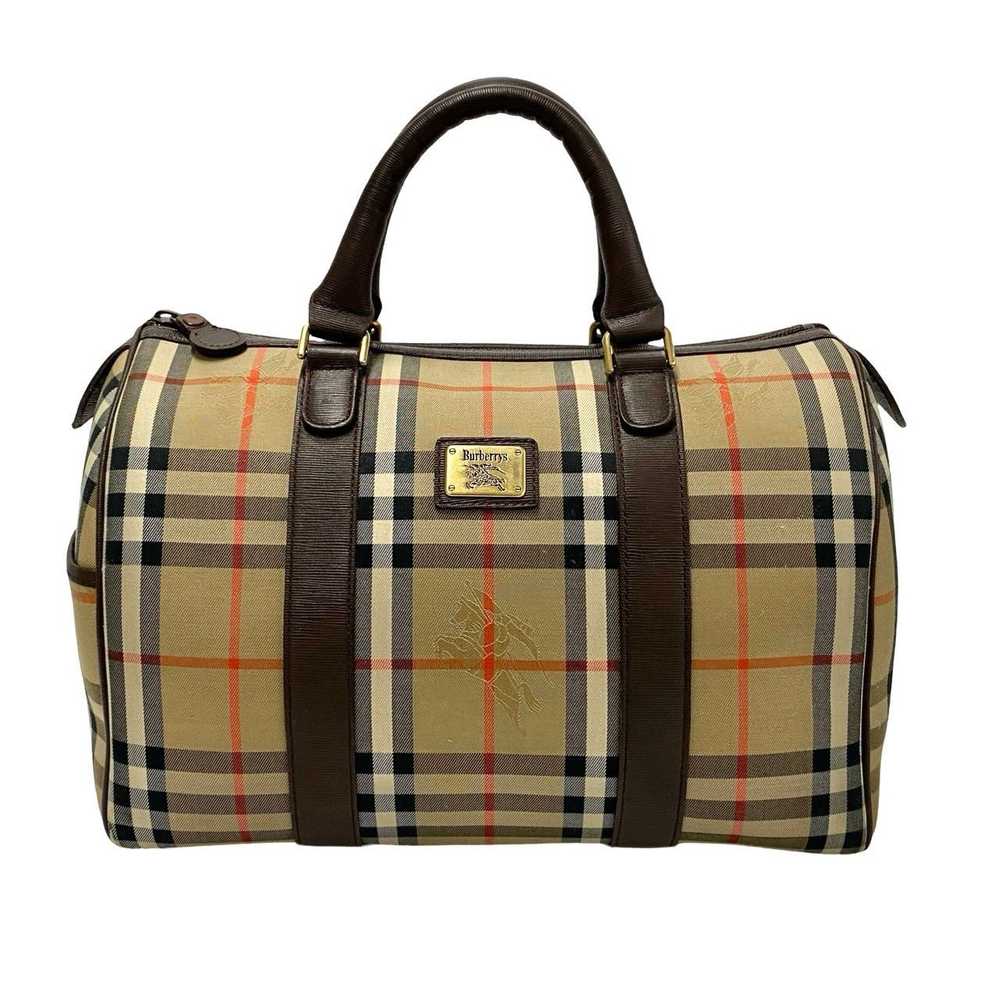 Burberry Burberry Haymarket Check Boston Bag Canv… - image 3