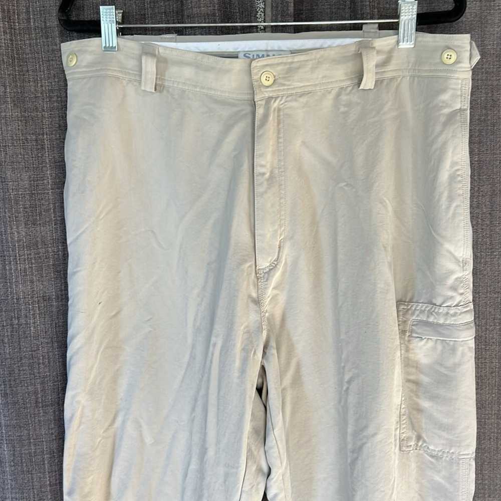 Simms fishing pants khaki size men’s XL - image 2