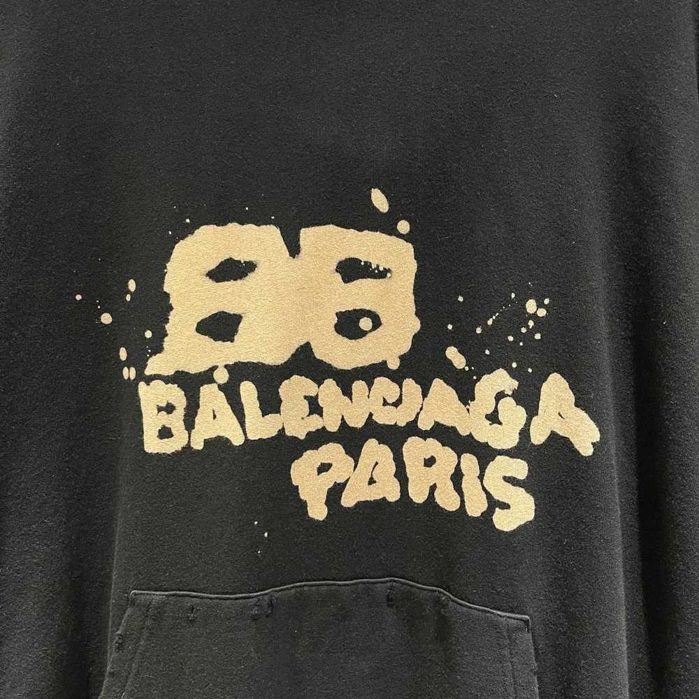 Balenciaga Balenciaga Double B Graffiti Logo Blac… - image 3