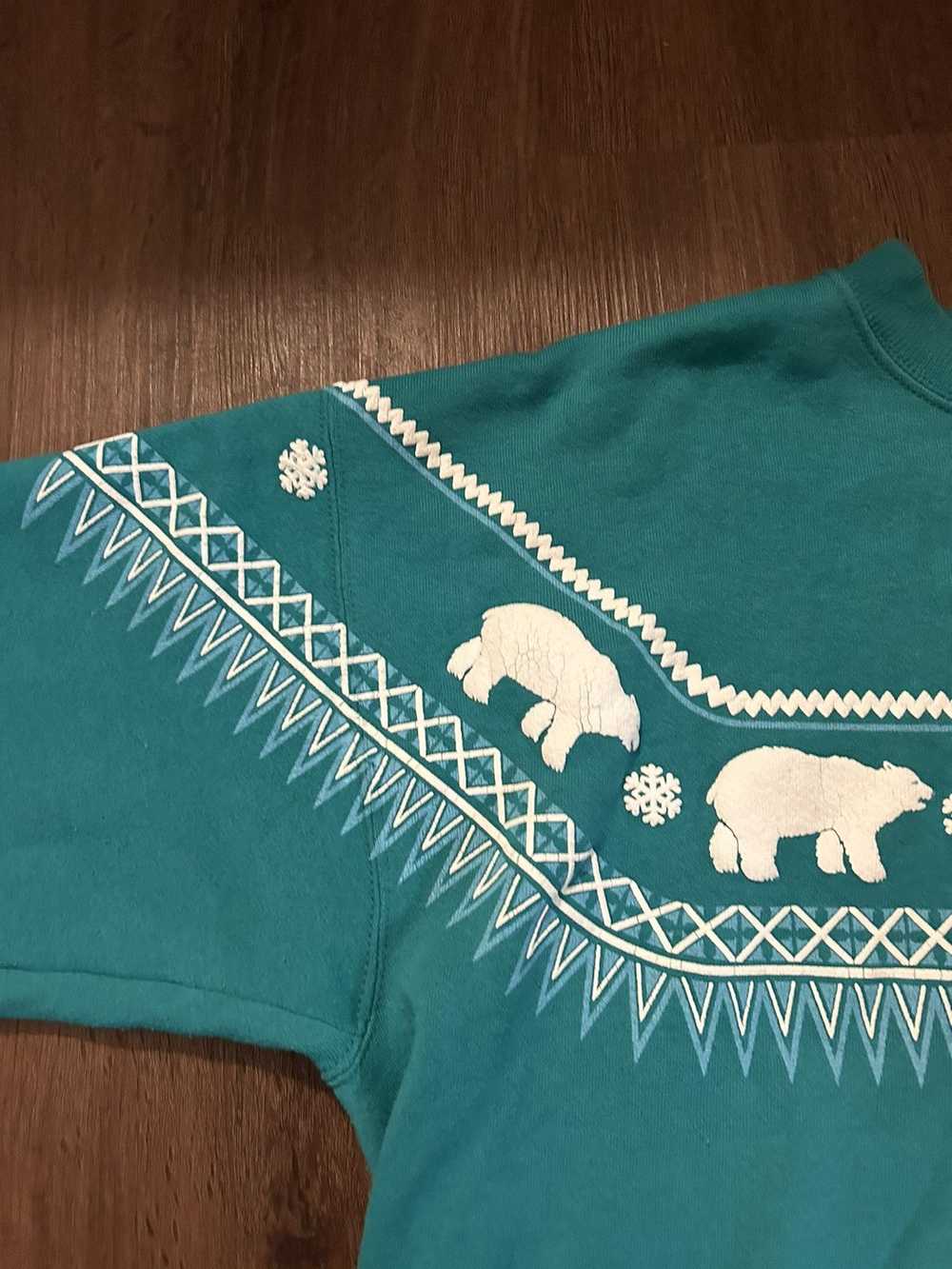 Hanes × Vintage Vintage Puff Print Alaska Sweatsh… - image 3