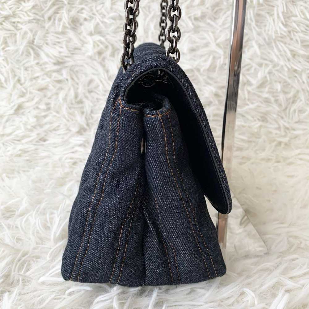 Longchamp Chain Shoulder Bag Denim 2Way Women Pop… - image 6