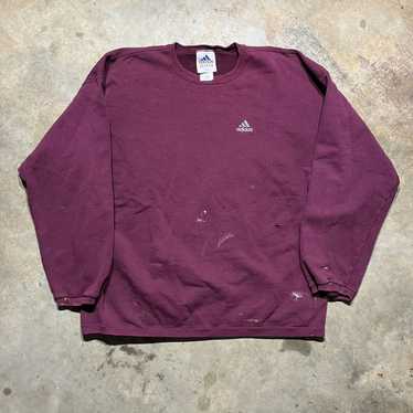 Vintage 90s Adidas Purple/Maroon Embroidered Sweat