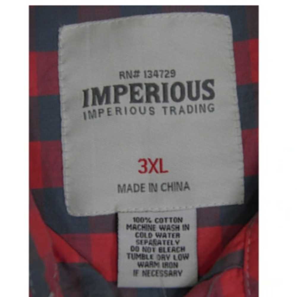 Imperious Mens 3XL Button Up 100% Cotton Short Sl… - image 2