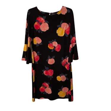 Tommy Hilfiger Black Floral Bell Sleeve Shift Dre… - image 1