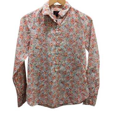 J. Crew Liberty Fabric Classic Popover Shirt Tuni… - image 1