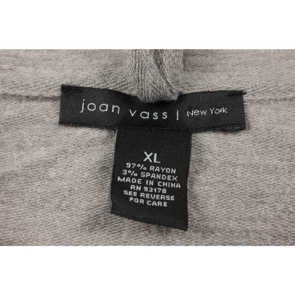 Joan Vass New York Womens Sz XL Gray Pullover Hoo… - image 3