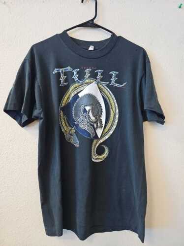 80s JETHRO TULL バンドT ブラック ビンテージ USA製 jethro tull t shirt - Gem