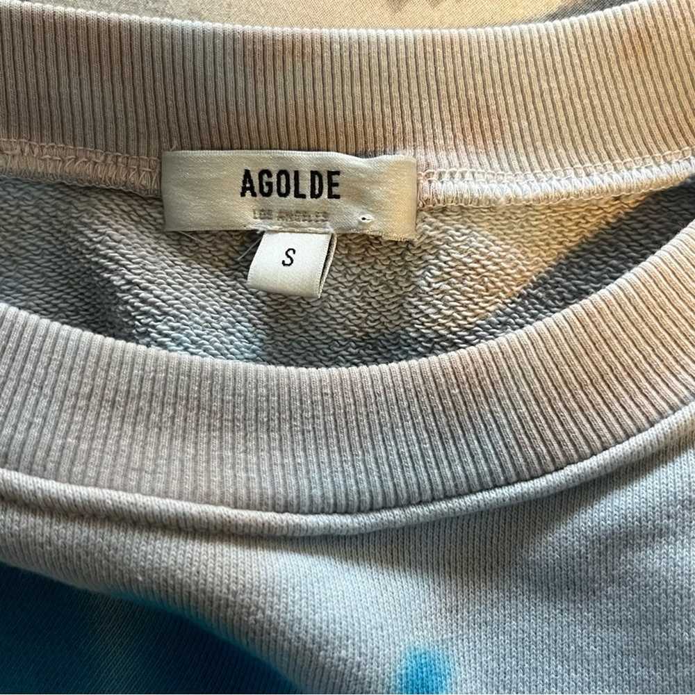 AGOLDE Balloon Sleeve Sweatshirt in Rewind Small - image 3